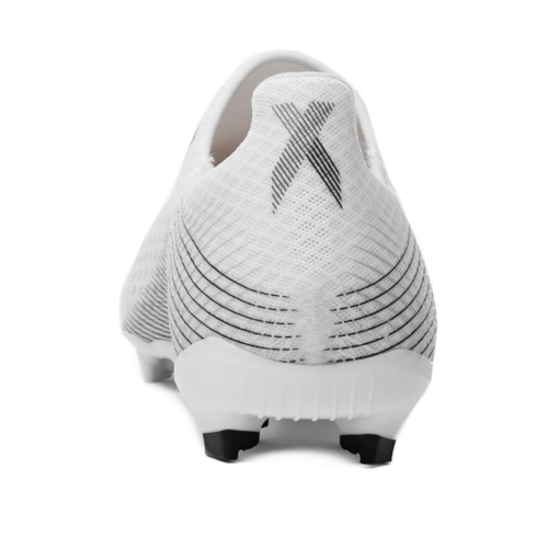 adidas X Ghosted .3 Laceless FG/AG Inflight - Footwear White/Core Black/Silver Metallic